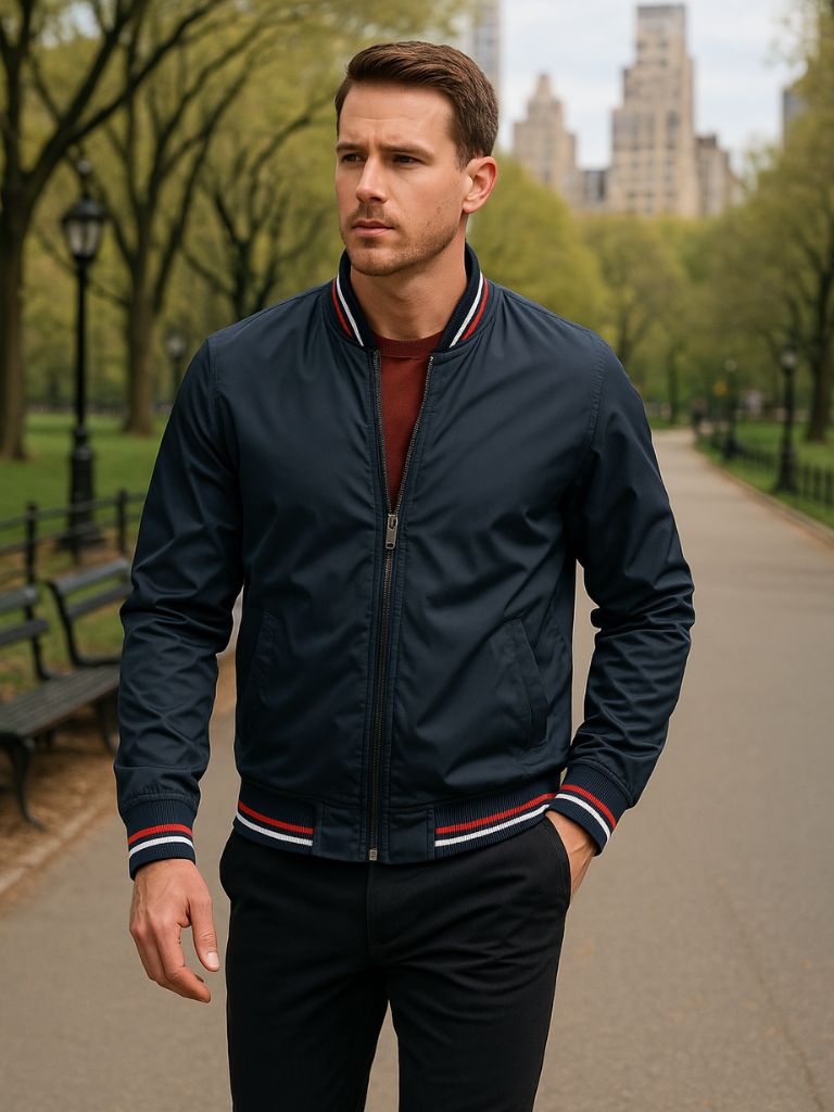 Chaqueta bomber informal
